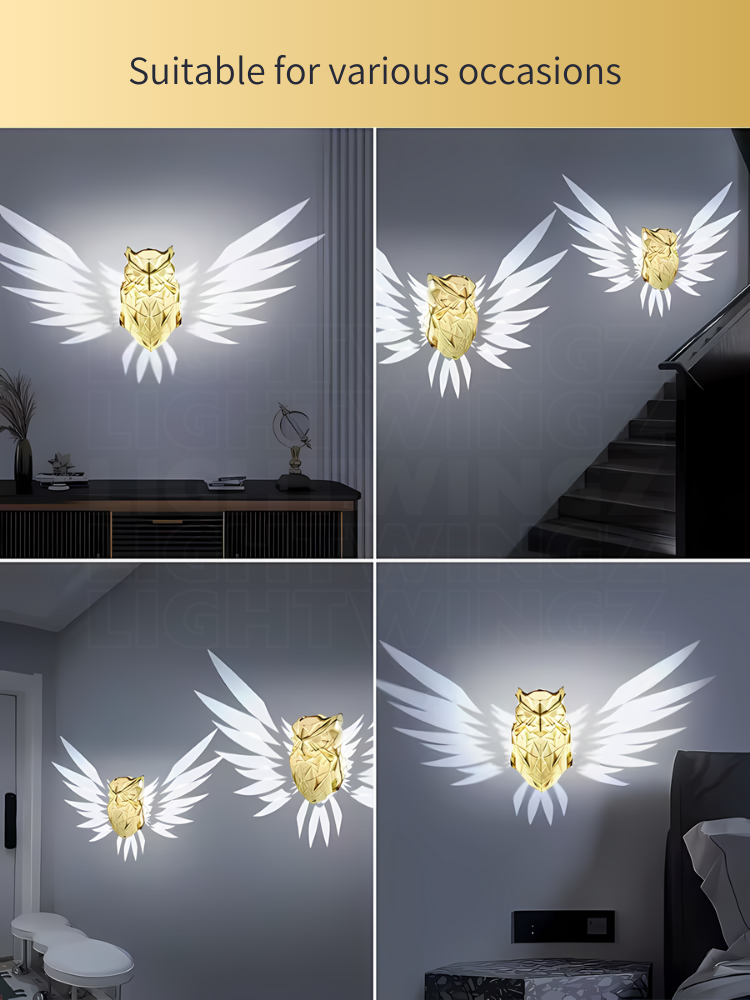 3D Wandlamp Vleugels