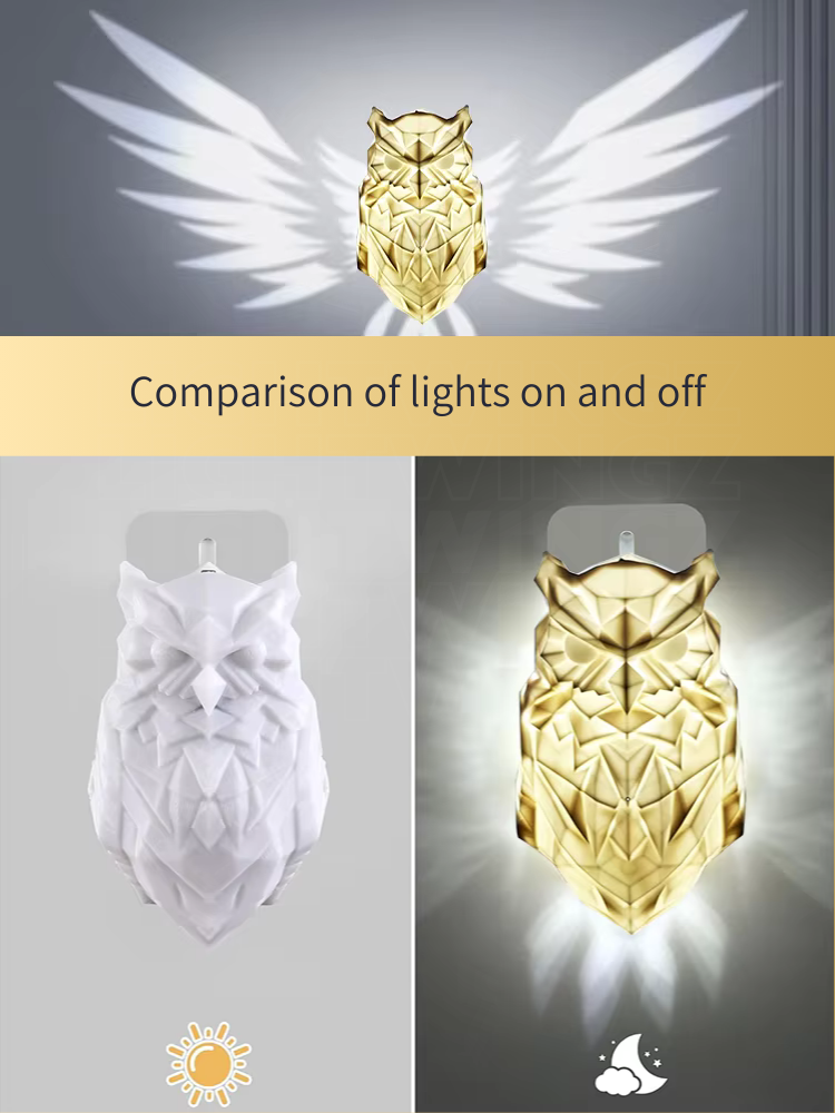 3D Wandlamp Vleugels